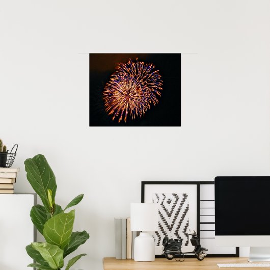 Poster Feux (Bureau à domicile)