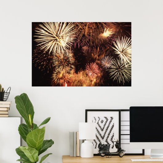 Poster Feux (Bureau à domicile)