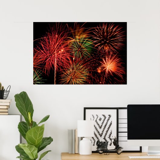 Poster Feux (Bureau à domicile)