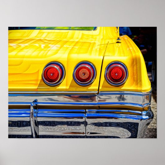 Poster Feux arrière colorés (Devant)