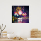 Poster Feux colorés (Cuisine)