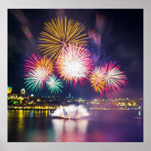 Poster Feux colorés (Devant)