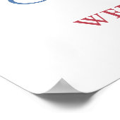 Poster Feux d'artifice 4 juillet Mariage Couple Réception (Coin)