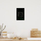 Poster Feux d'artifice avec arbre (Cuisine)
