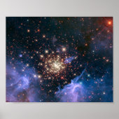 Poster Feux d'artifice dans la photo céleste de l'espace (Devant)