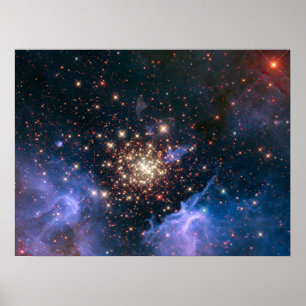 Poster Feux d'artifice dans l'espace