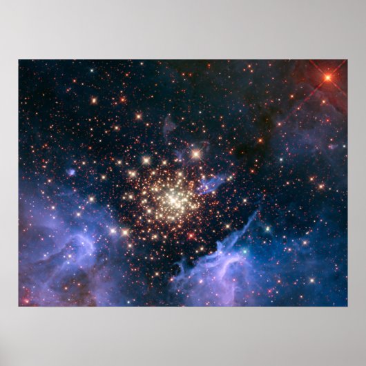 Poster Feux d'artifice dans l'espace (Devant)