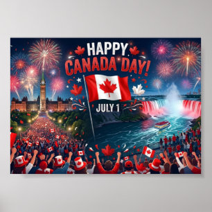 Poster feux d'artifice de célébrations de la fête du Cana