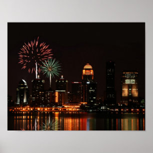 Poster feux d'artifice de Louisville