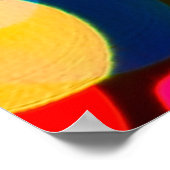 Poster Feux de bokeh de couleur aérée (Coin)