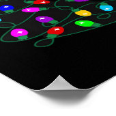 Poster Feux de Noël - Faisons des lumières - Joyeux et Br (Coin)