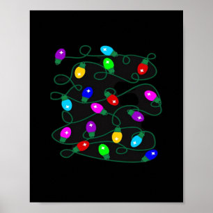 Poster Feux de Noël - Faisons des lumières - Joyeux et Br