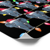 Poster Feux de Noël Hommes Femmes Père Noël Elephant Xma (Coin)