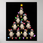 Poster Feux de Noël Hommes Femmes Père Noël Penguin Noël (Devant)
