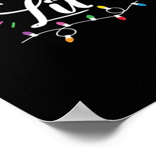 Poster Feux de Noël Humour Laissons-nous la lumière Essen (Coin)