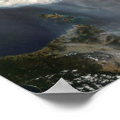 Poster Feux et fumée dans le sud-est de l'Australie (Coin)