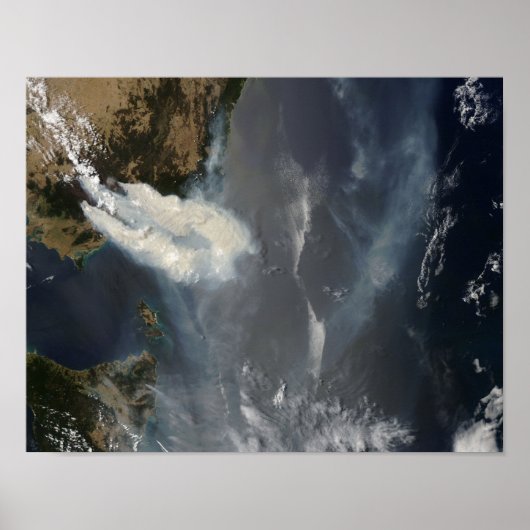 Poster Feux et fumée dans le sud-est de l'Australie (Devant)