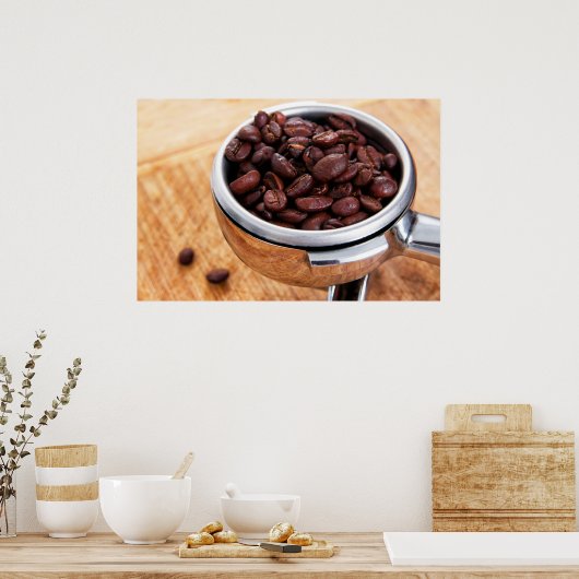Poster Fèves de café (Cuisine)