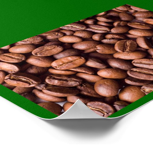 Poster Fèves de café (Coin)