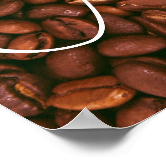 Poster Fèves de café (Coin)
