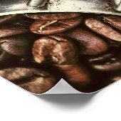 Poster Fèves de café et Scoop (Coin)