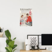Poster Février 1960 Ad Sta Puf (Bureau à domicile)