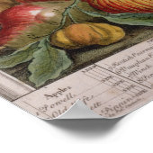 Poster Février, "Douze mois de fruits" (Coin)