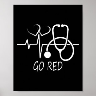 Poster Février Mois de la santé cardiaque American Heart