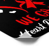 Poster Février Nous allons Red American Heart Disease Awa (Coin)