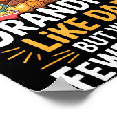 Poster Fewer Rules Funny Grandpa (Coin)