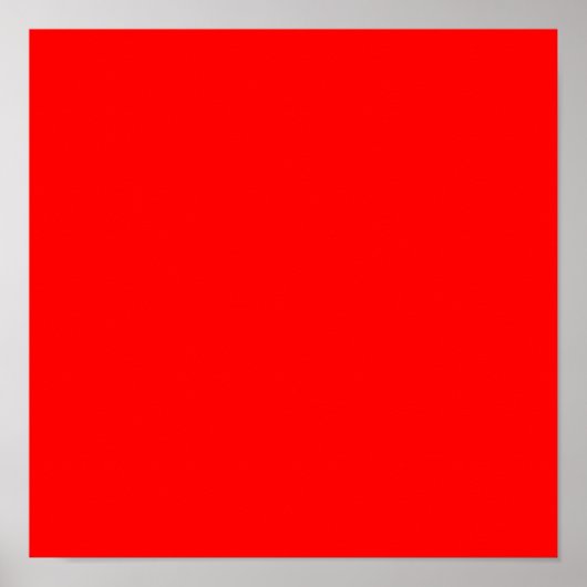 Poster FF0000 Rouge (Devant)