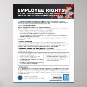 POSTER FFCRA - PREMIÈRE LOI SUR LA RÉPONSE CORONAVIRUS DE