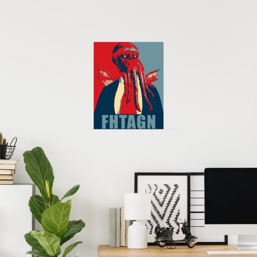 Poster Fhtagn (Bureau à domicile)
