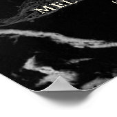 Poster Fiançailles de bienvenue PixDezines Marble+Faux Go (Coin)