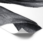 Poster Fiançailles Moderne Elle A Dit Oui Coquette Black  (Coin)