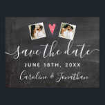 Poster Fiançailles Photo Prop Chalkboard Enregistrer la d<br><div class="desc">Faites savoir à tout le monde d'enregistrer votre date avec cette prop/signe. Tenez-le dans votre séance photo fiançailles ou accrochez-le au mur pendant une fête de fiançailles. Design dispose de 2 de vos photos et de lettrage à la main ensemble contre un arrière - plan de tableau noir imbriqué. Amusant...</div>