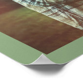 Poster Fiançailles photo Sage Green Mariage Bienvenue (Coin)