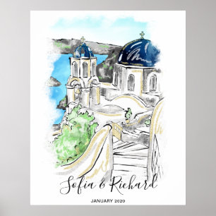 Poster Fiançailles, proposition, cadeau d'anniversaire