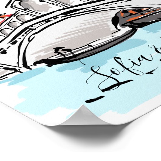 Poster Fiançailles, proposition, cadeau d'anniversaire (Coin)