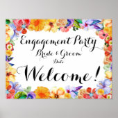 Poster Fiançailles tropical, Mariage Signal/Poster (Devant)