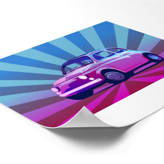 Poster Fiat 500 Bunt (Coin)