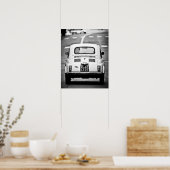Poster Fiat 500, cinquecento, à Rome, Italie, (Cuisine)