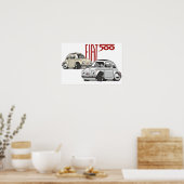 Poster Fiat 500 personnalisé pour Olivia (Cuisine)