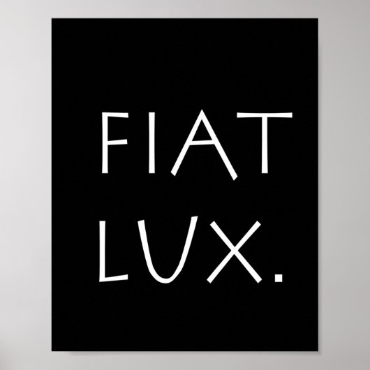 Poster Fiat Lux (Devant)