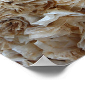 Poster Fiber Art Café Filtre Papier Sculpture Recyclé (Coin)