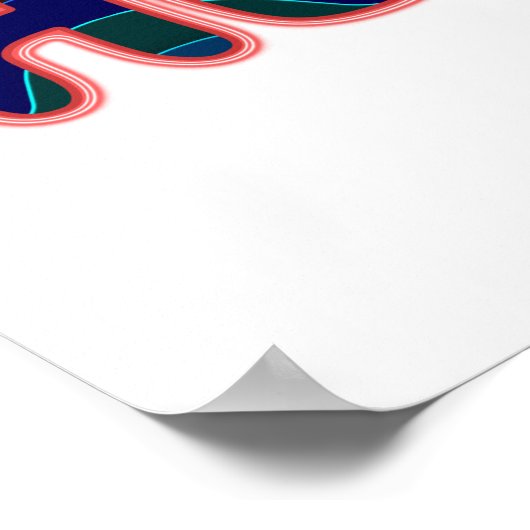 Poster Fiberoptic Neon Glow HELLO Salutation (Coin)