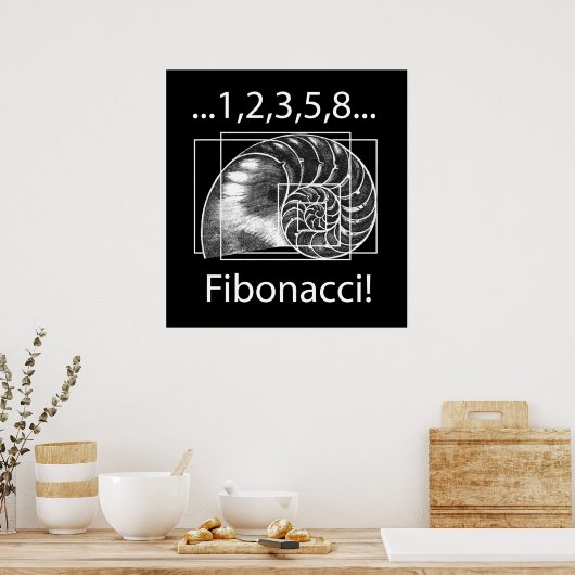 Poster Fibonacci (Cuisine)