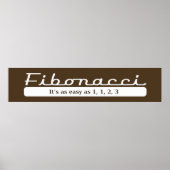 Poster Fibonacci. C'est aussi facile que 1, 1, 2, 3 - Pos (Devant)