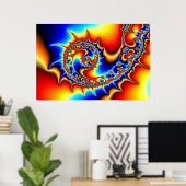 Poster Fibonaccispikeral (Bureau à domicile)