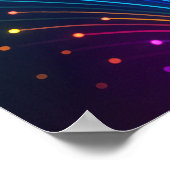 Poster Fibre optique colorée (Coin)